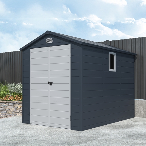 Cabane de jardin 192x278x219cm en polypropylène d'extérieur Trasimeno Promotion
