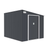 Cabane en métal pour jardin porte outils 214x257x193cm Ostuni Offre