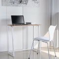 Ruimtebesparend wit en houten opklapbaar bureau 80x45x75 cm Wolly W Aanbieding