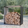 Metalen houtopslag overkapping voor buiten 110x52x110 cm Livigno Aanbieding