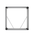Metalen houtopslag overkapping voor buiten 110x52x110 cm Livigno Kortingen