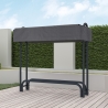 Houtopslag voor buiten met beschermhoes 125x24x120 cm Sestriere Catalogus
