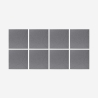 8 panneaux décoratifs design insonorisants 60x60 gris Klank-GC Vente