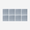 8 panneaux insonorisants décoratifs gris 60x60cm Klank-G Vente