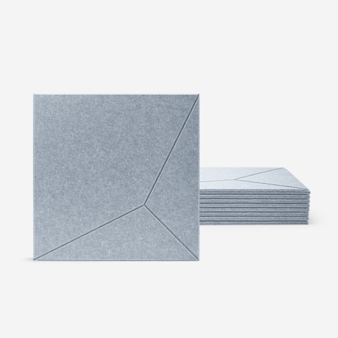 8 panneaux insonorisants décoratifs gris 60x60cm Klank-G Promotion