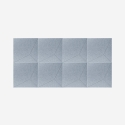 8 panneaux insonorisants décoratifs gris 60x60cm Klank-G Remises
