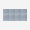 8 panneaux insonorisants décoratifs gris 60x60cm Klank-G Remises
