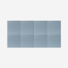 8 panneaux insonorisants bleu 60x60cm décoratifs intérieurs Toon-A Remises
