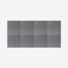 8 panneaux insonorisants décoratifs en polyester gris Toon-GC Remises