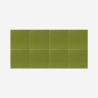 8 panneaux insonorisants verts 60x60cm décoratifs mur Toon-V Remises