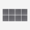 8 panneaux insonorisants design 60x60 en polyester gris Zarbi-GC Vente
