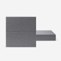 8 panneaux insonorisants design 60x60 en polyester gris Zarbi-GC Promotion