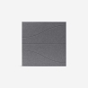 8 panneaux insonorisants design 60x60 en polyester gris Zarbi-GC Réductions