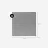 8 panneaux insonorisants design 60x60 en polyester gris Zarbi-GC Catalogue