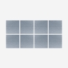 8 panneaux insonorisants décoratifs 60x60 gris Zarbi-G Vente