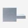 8 panneaux insonorisants décoratifs 60x60 gris Zarbi-G Promotion