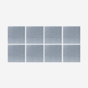 8 panneaux insonorisants 60x60 décoratifs géométriques gris Didi-G Vente