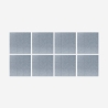 8 panneaux insonorisants 60x60 décoratifs géométriques gris Didi-G Vente