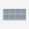 8 panneaux insonorisants 60x60 décoratifs géométriques gris Didi-G Remises