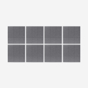 8 panneaux insonorisants décoratifs 60x60 en polyester gris Didi-GC Vente
