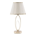 Elegante tafellamp met goudkleurige voet en beige lampenkap Flush S Aanbieding