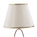 Elegante tafellamp met goudkleurige voet en beige lampenkap Flush S Aanbod