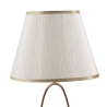 Elegante tafellamp met goudkleurige voet en beige lampenkap Flush S Aanbod
