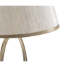 Elegante tafellamp met goudkleurige voet en beige lampenkap Flush S Catalogus