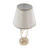Elegante tafellamp met goudkleurige voet en beige lampenkap Flush S Voorraad