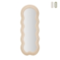 Miroir mural ou sur pied design ondulé en velours 60x160cm Miki Promotion