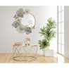 Miroir mural rond avec décorations florales 3D Amy Vente
