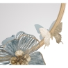 Miroir mural rond avec décorations florales 3D Amy Remises