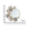 Miroir mural rond avec décorations florales 3D Amy Catalogue
