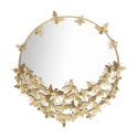 Miroir mural rond doré avec papillons décoration Butterfly M Promotion