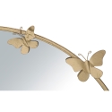 Miroir mural rond doré avec papillons décoration Butterfly M Remises