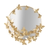 Miroir rond mural doré avec papillons décoration 74cm Butterfly S Promotion