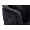 Fauteuil en velours glam avec pieds dorés et coussin Bucarest-P 