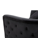 Fluwelen glam fauteuil met gouden poten en kussen Bucarest-P 