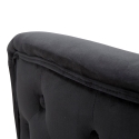 Fluwelen glam fauteuil met gouden poten en kussen Bucarest-P 