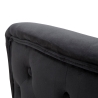 Fluwelen glam fauteuil met gouden poten en kussen Bucarest-P 