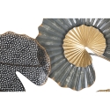 3D metalen wanddecoratie met gouden afwerking Web Aanbod