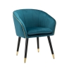 Fauteuil en velours avec bordure dorée Paris 