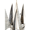 3D metalen wanddecoratie zeilboot maritiem thema Korting