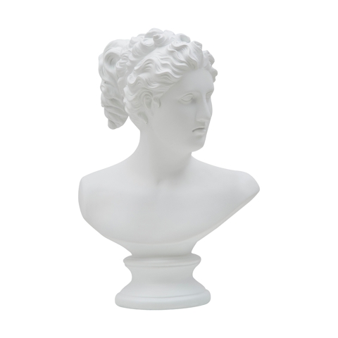 Sculpture classique décorative buste en polyrésine h34cm Woman Promotion