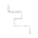 Transparante plexiglas wandplank met modern design VA-ET-VIENT 2 Aanbod