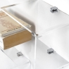 Transparante plexiglas wandplank met modern design VA-ET-VIENT 2 Voorraad