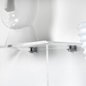Moderne design wandplank van transparant plexiglas VA-ET-VIENT 3 Korting