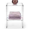 Design salontafel in transparant plexiglas 29x32x45cm Contigo Aanbod