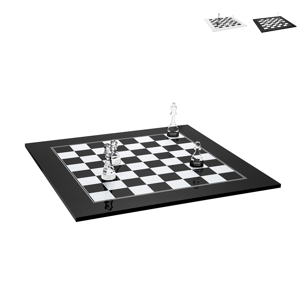 Jeu de dames design en plexiglas transparent Kasparov Promotion Jeu de dames design en plexiglas transparent Kasparov Promotion