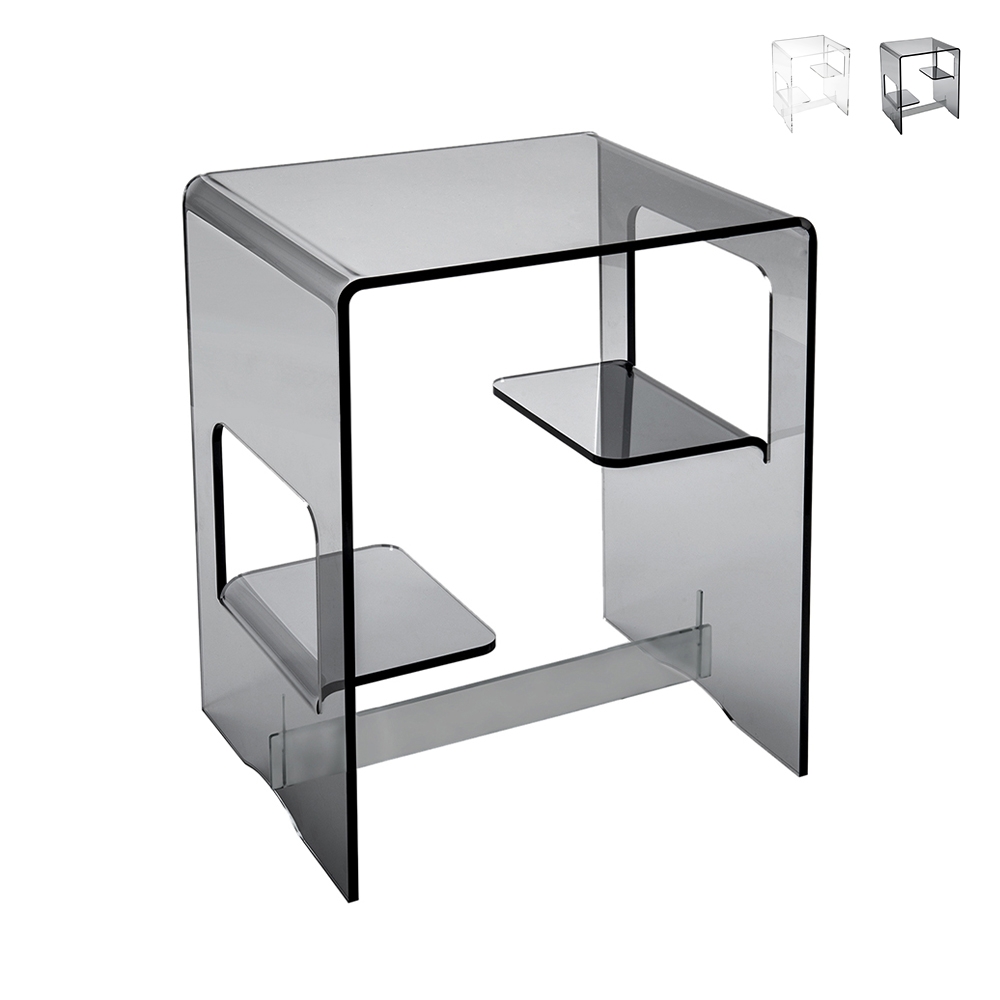 Table basse chevet pour chambre en plexiglas transparent Enan Promotion Table basse chevet pour chambre en plexiglas transparent Enan Promotion
